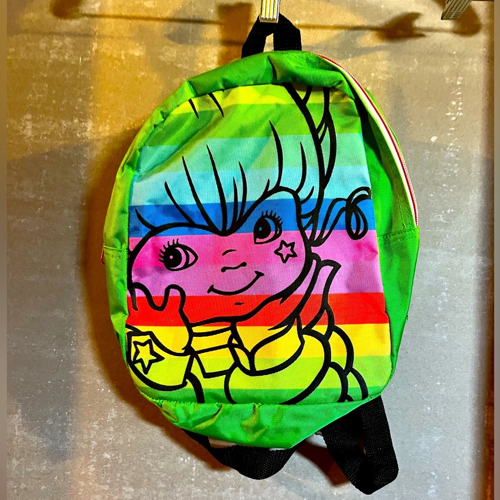 Rainbow Brite Green & Rainbow 🌈 Mini Backpack